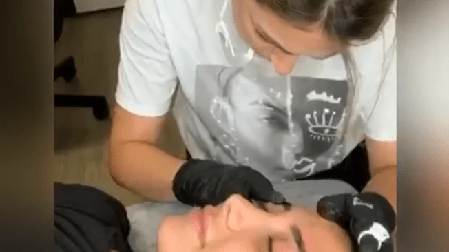 FIRST SESSION OF MICROBLADING MADE BY MY SWEET CLIENT | Canada Makeup | video4 min | Canada Makeup | NOOSHIN JAVAHERIAN