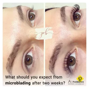 What should you expect from microblading after two weeks | Canada makeup