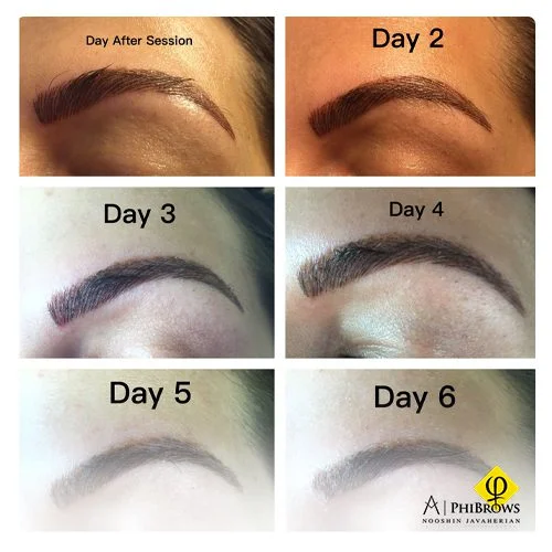microblading after a week