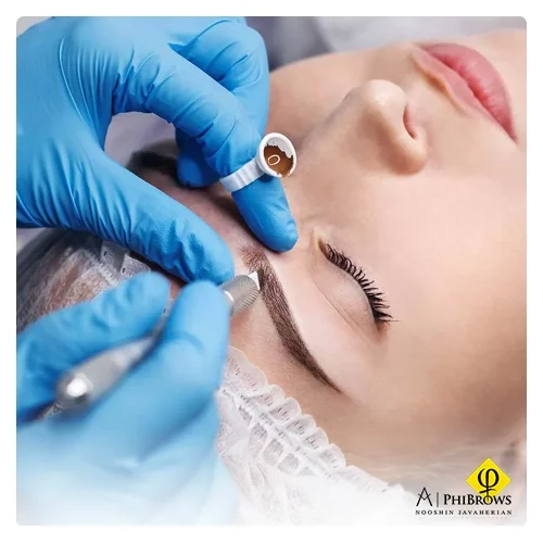 What should we do if we feel pain during the microblading procedure
